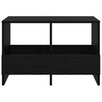 Magazine Rack Black Oak 68.5 x 30 x 45 cm