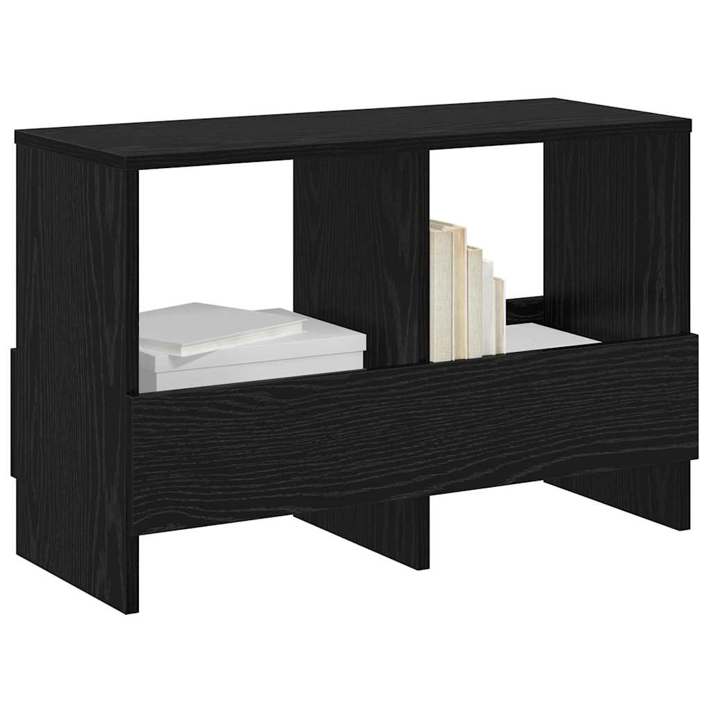 Magazine Rack Black Oak 68.5 x 30 x 45 cm