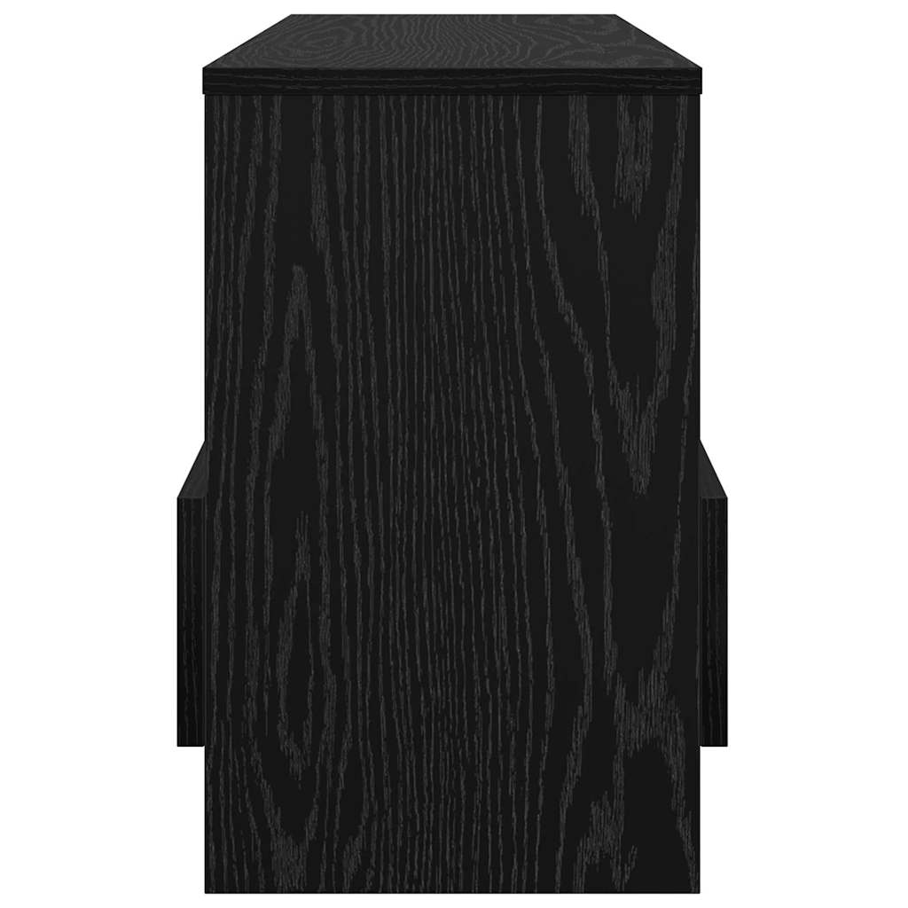 Magazine Rack Black Oak 68.5 x 30 x 45 cm