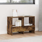 Magazine Rack Smoked Oak 68.5 x 30 x 45 cm