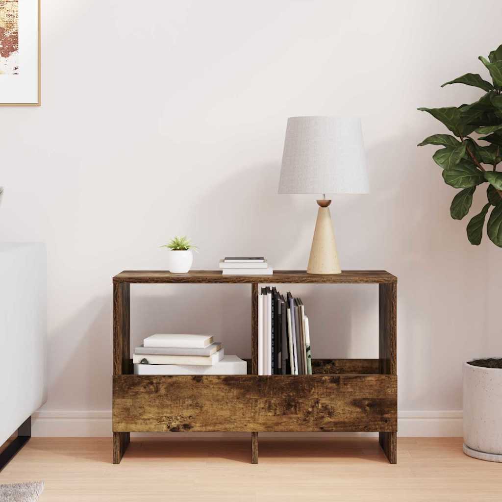 Magazine Rack Smoked Oak 68.5 x 30 x 45 cm