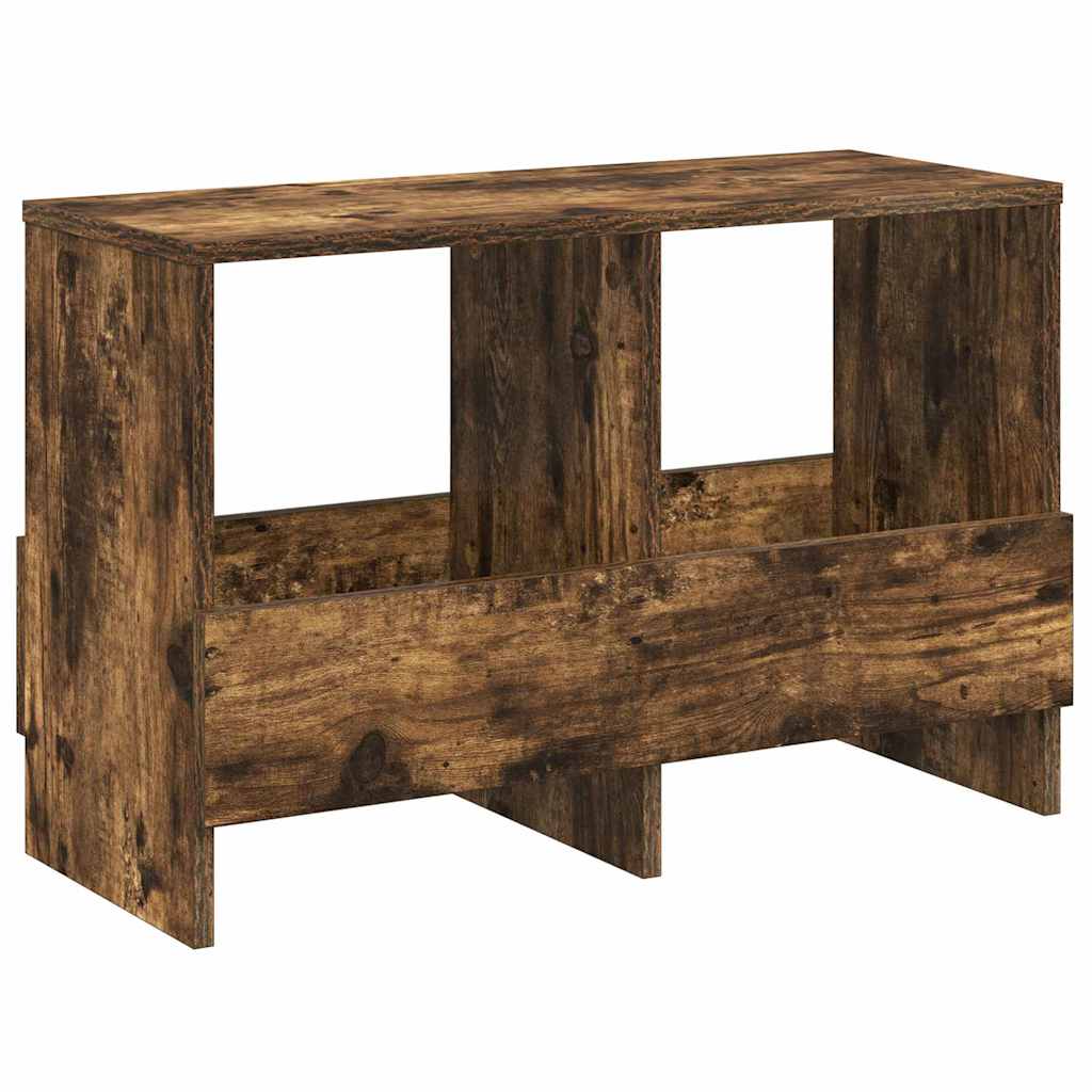 Magazine Rack Smoked Oak 68.5 x 30 x 45 cm