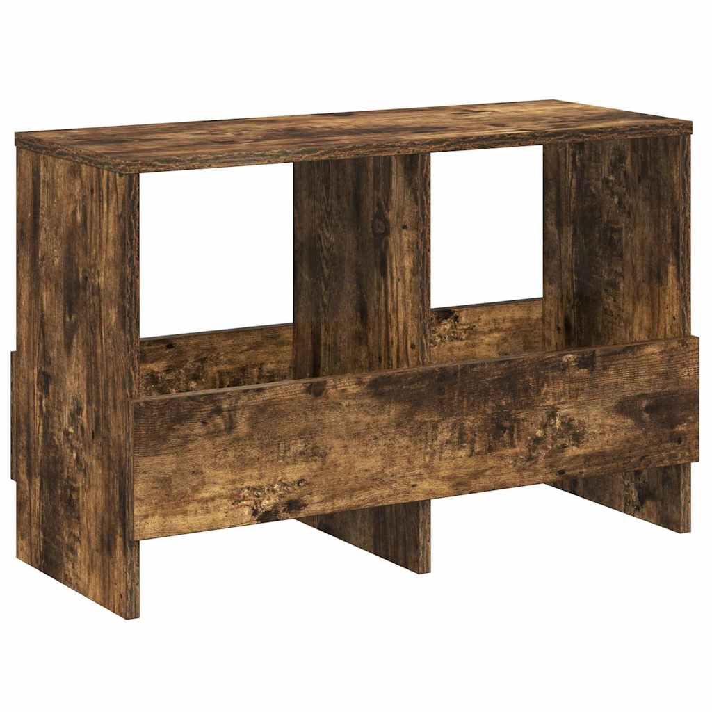 Magazine Rack Smoked Oak 68.5 x 30 x 45 cm