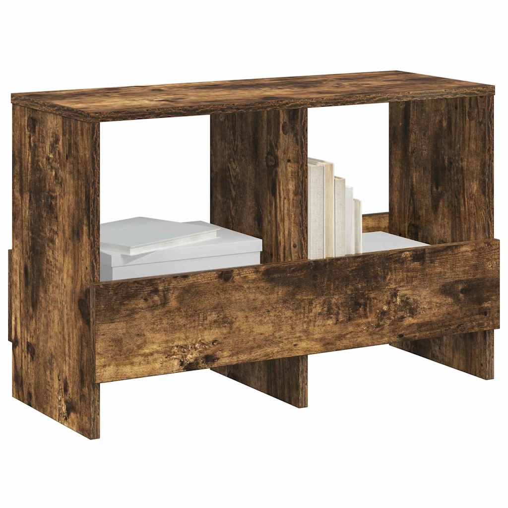 Magazine Rack Smoked Oak 68.5 x 30 x 45 cm
