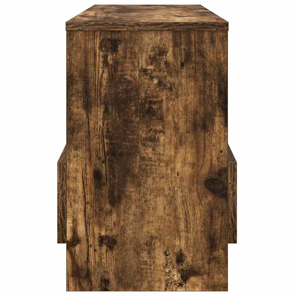 Magazine Rack Smoked Oak 68.5 x 30 x 45 cm