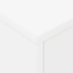 Bedside Table White 40.5 x 40 x 48 cm Engineered Wood