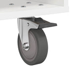 Bedside Table White 40.5 x 40 x 48 cm Engineered Wood