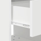 Bedside Table White 40.5 x 40 x 48 cm Engineered Wood