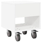 Bedside Table 2 pcs White 40.5 x 40 x 48 cm Engineered Wood