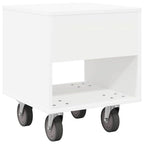 Bedside Table 2 pcs White 40.5 x 40 x 48 cm Engineered Wood