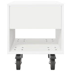 Bedside Table 2 pcs White 40.5 x 40 x 48 cm Engineered Wood