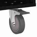 Bedside Table Black Oak 40.5 x 40 x 48 cm Engineered Wood