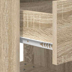 Bedside Table Sonoma Oak 40.5 x 40 x 48 cm Engineered Wood