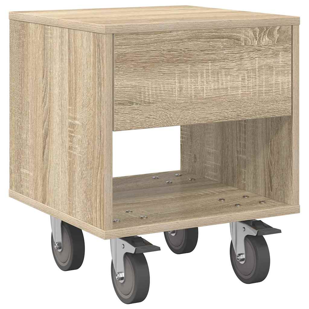 Bedside Table Sonoma Oak 40.5 x 40 x 48 cm Engineered Wood