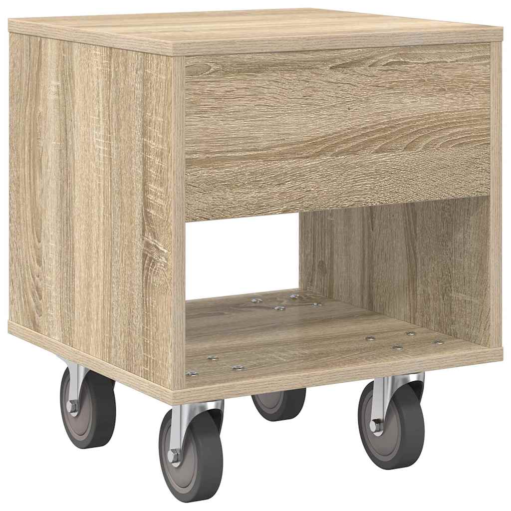Bedside Table Sonoma Oak 40.5 x 40 x 48 cm Engineered Wood