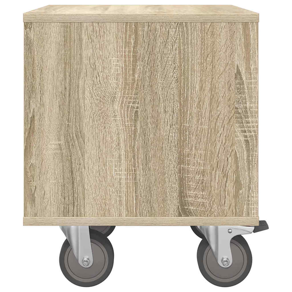 Bedside Table Sonoma Oak 40.5 x 40 x 48 cm Engineered Wood