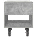 Bedside Table Concrete Grey 40.5 x 40 x 48 cm Engineered Wood