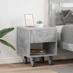Bedside Table 2 pcs Concrete Grey 40.5 x 40 x 48 cm