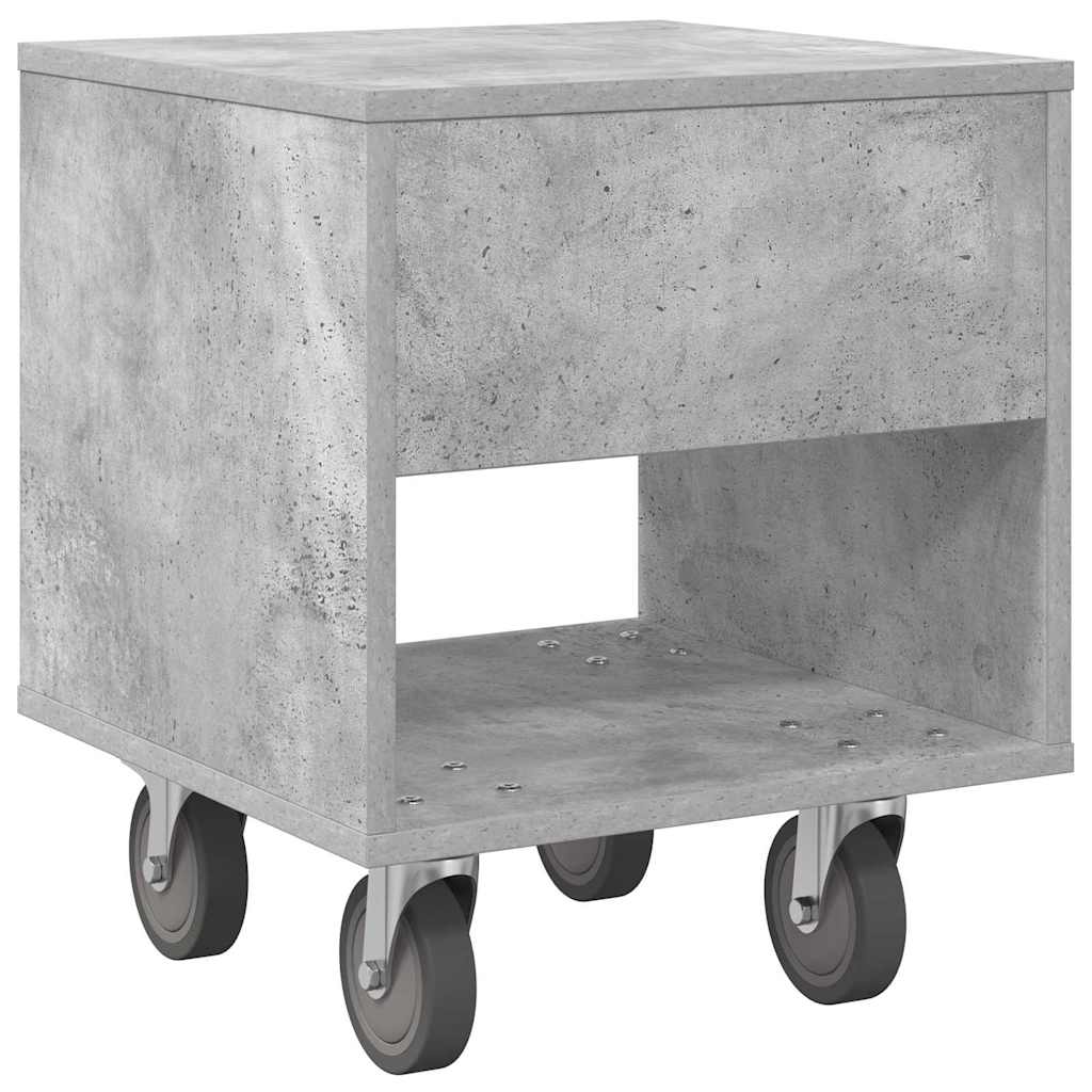 Bedside Table 2 pcs Concrete Grey 40.5 x 40 x 48 cm