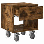 Bedside Table 2 pcs Smoked Oak 40.5 x 40 x 48 cm