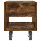 Bedside Table 2 pcs Smoked Oak 40.5 x 40 x 48 cm