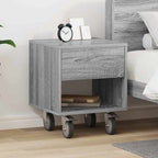 Bedside Table Grey Sonoma 40.5 x 40 x 48 cm Engineered Wood