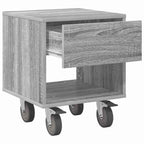 Bedside Table Grey Sonoma 40.5 x 40 x 48 cm Engineered Wood