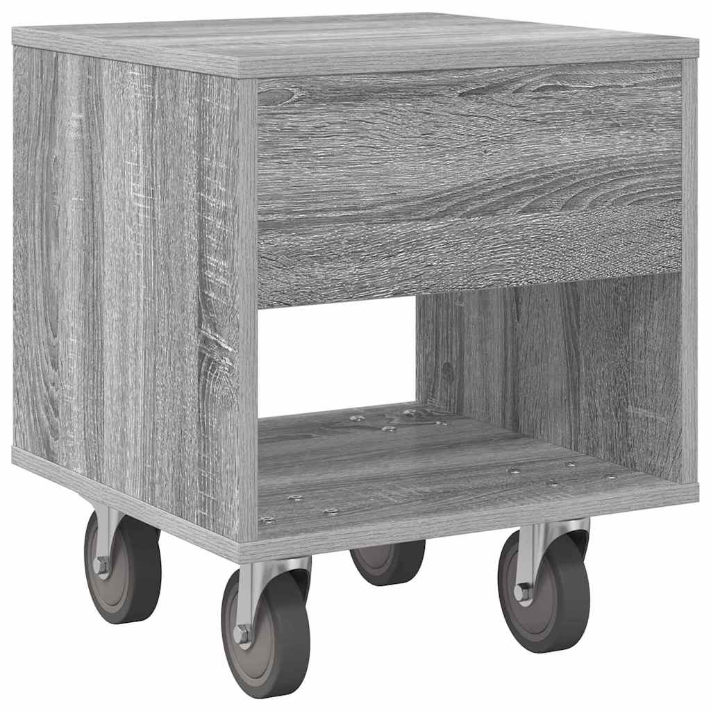 Bedside Table Grey Sonoma 40.5 x 40 x 48 cm Engineered Wood