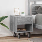Bedside Table 2 pcs Grey Sonoma 40.5 x 40 x 48 cm
