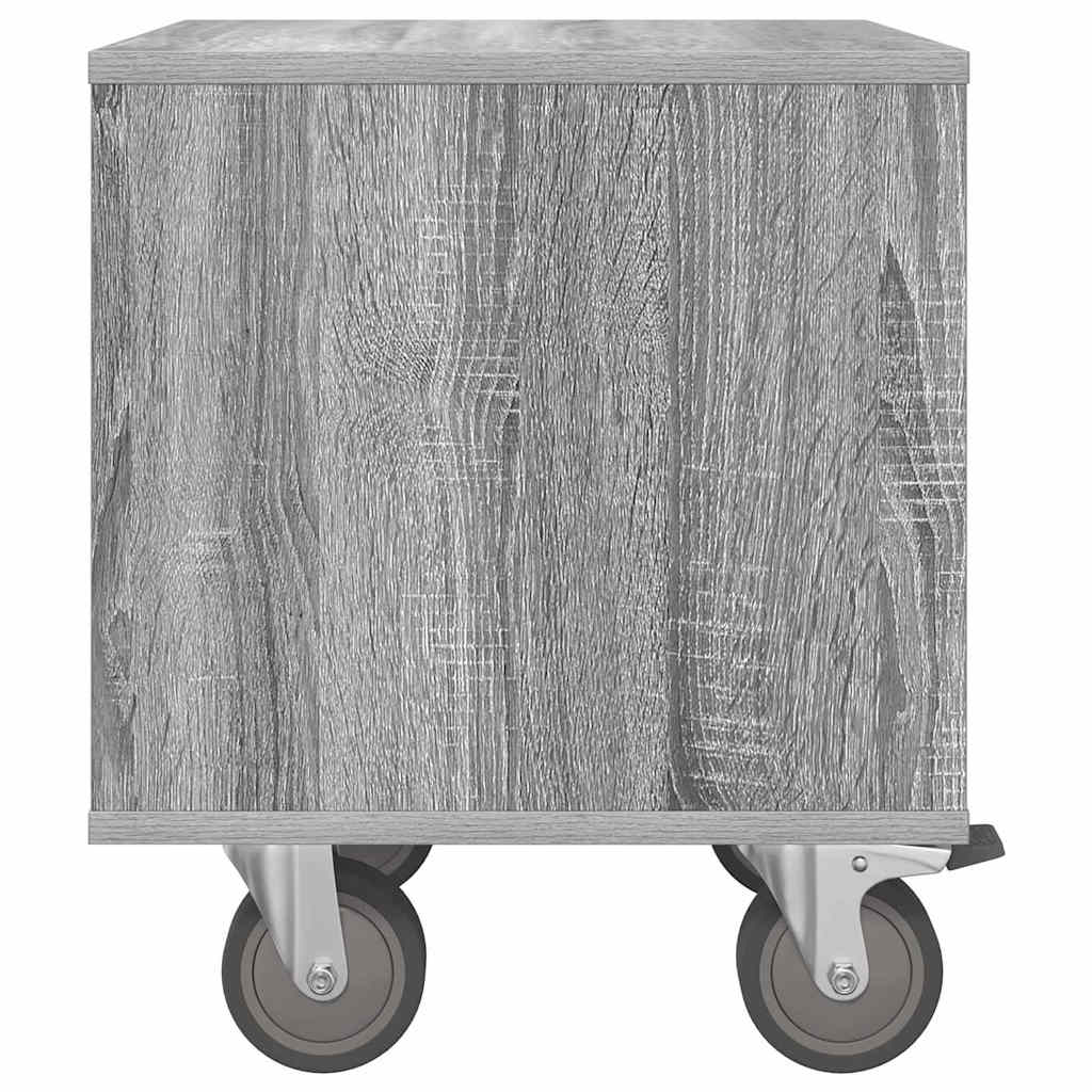 Bedside Table 2 pcs Grey Sonoma 40.5 x 40 x 48 cm
