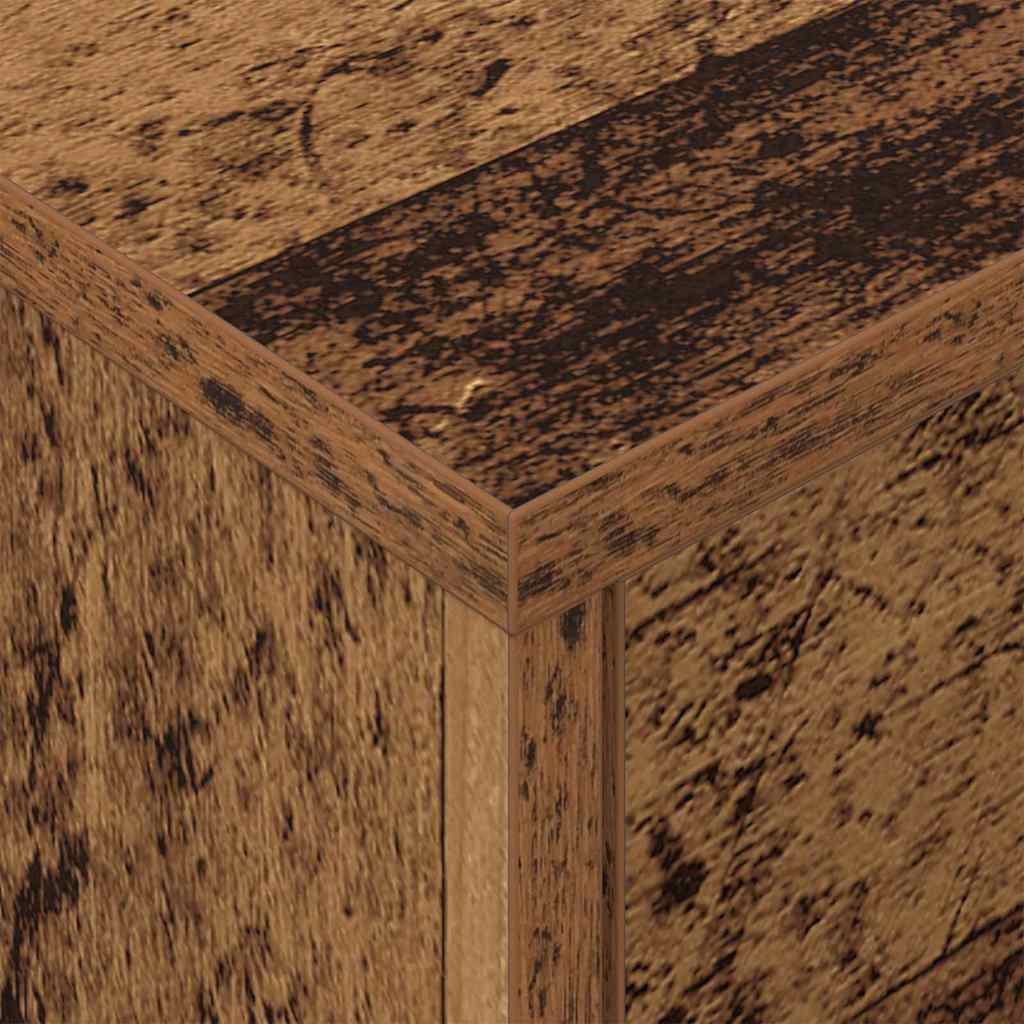 Bedside Table Old Wood 40.5 x 40 x 48 cm Engineered Wood