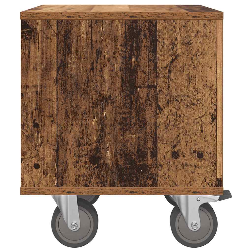 Bedside Table 2 pcs Old Wood 40.5 x 40 x 48 cm Engineered Wood