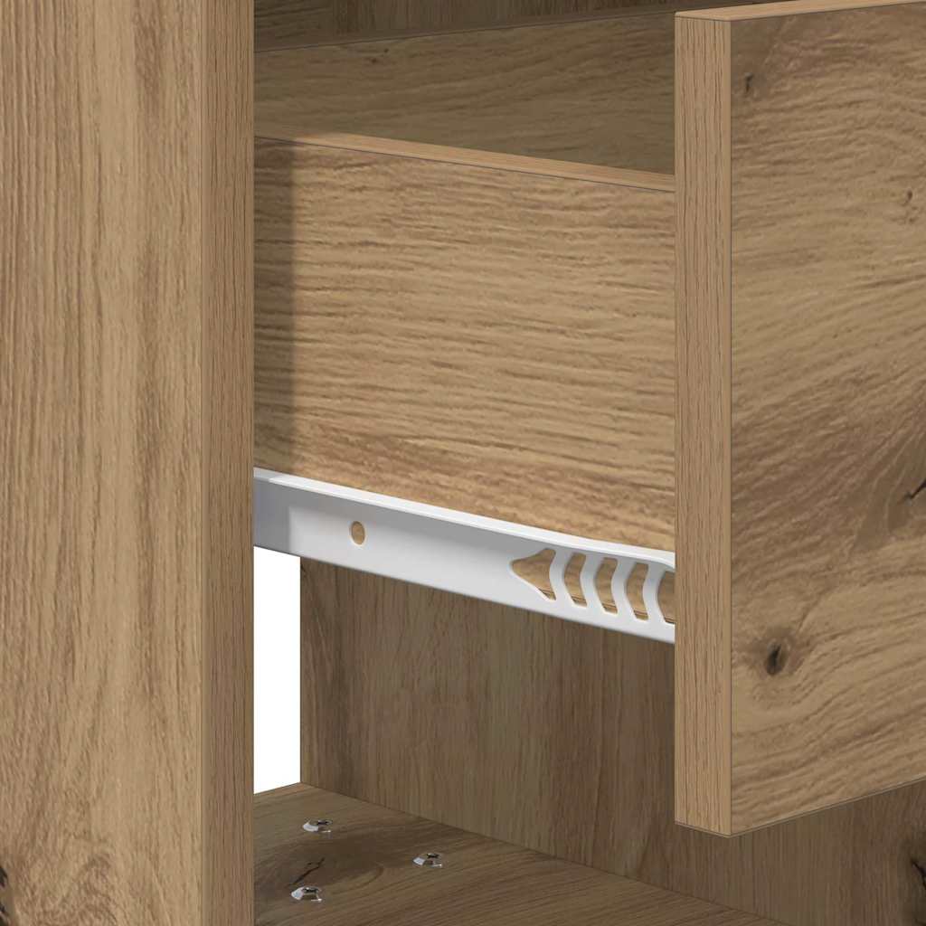 Bedside Table Artisan Oak 40.5 x 40 x 48 cm Engineered Wood