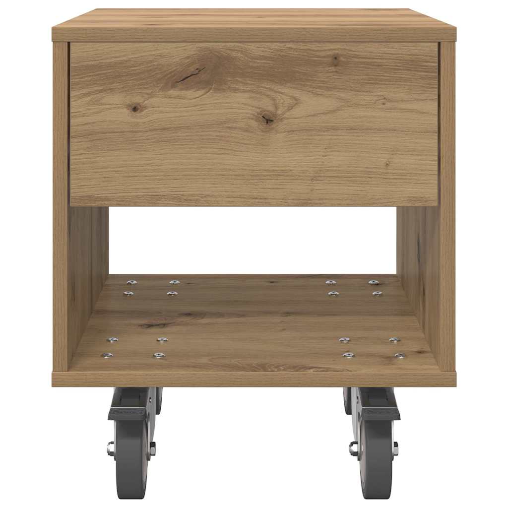 Bedside Table Artisan Oak 40.5 x 40 x 48 cm Engineered Wood