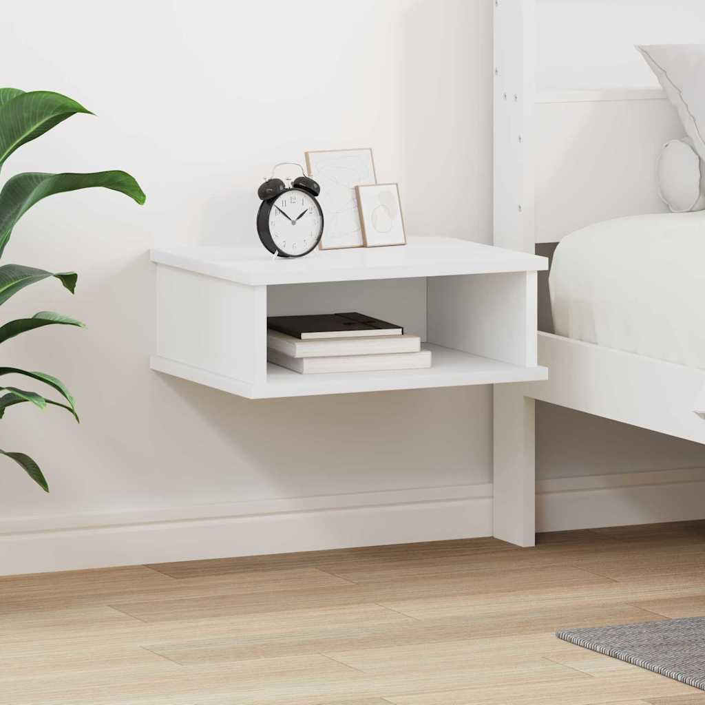Bedside Table White 40 x 31 x 15 cm Engineered Wood