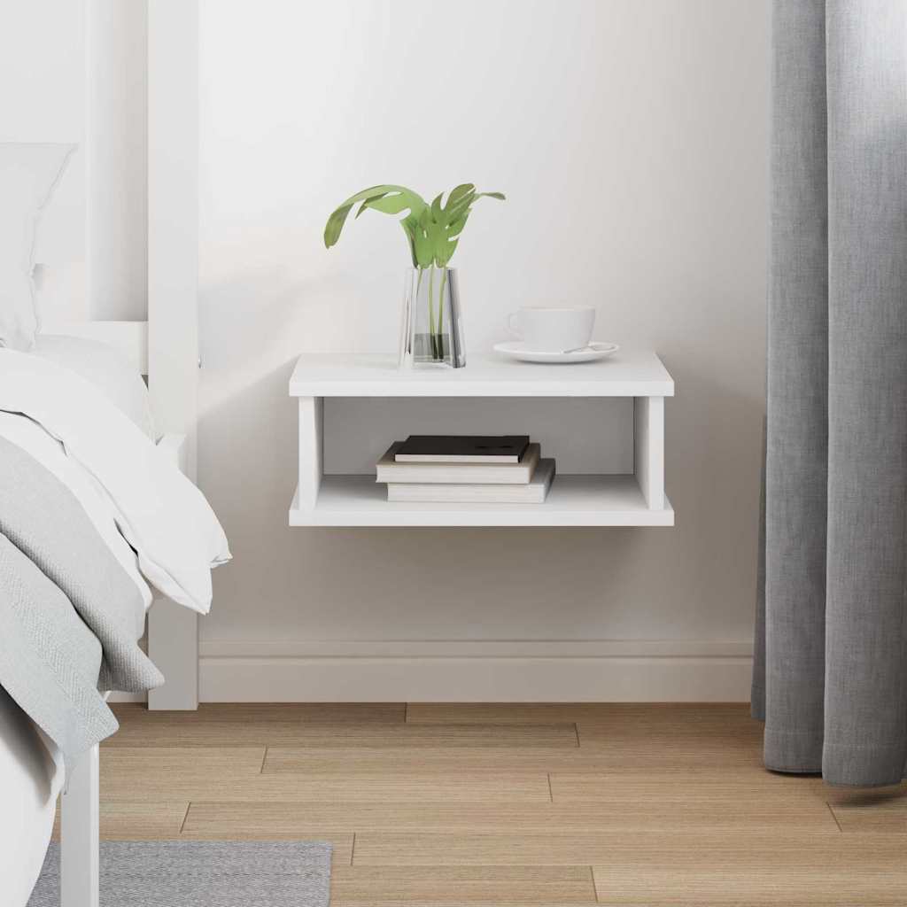 Bedside Table White 40 x 31 x 15 cm Engineered Wood