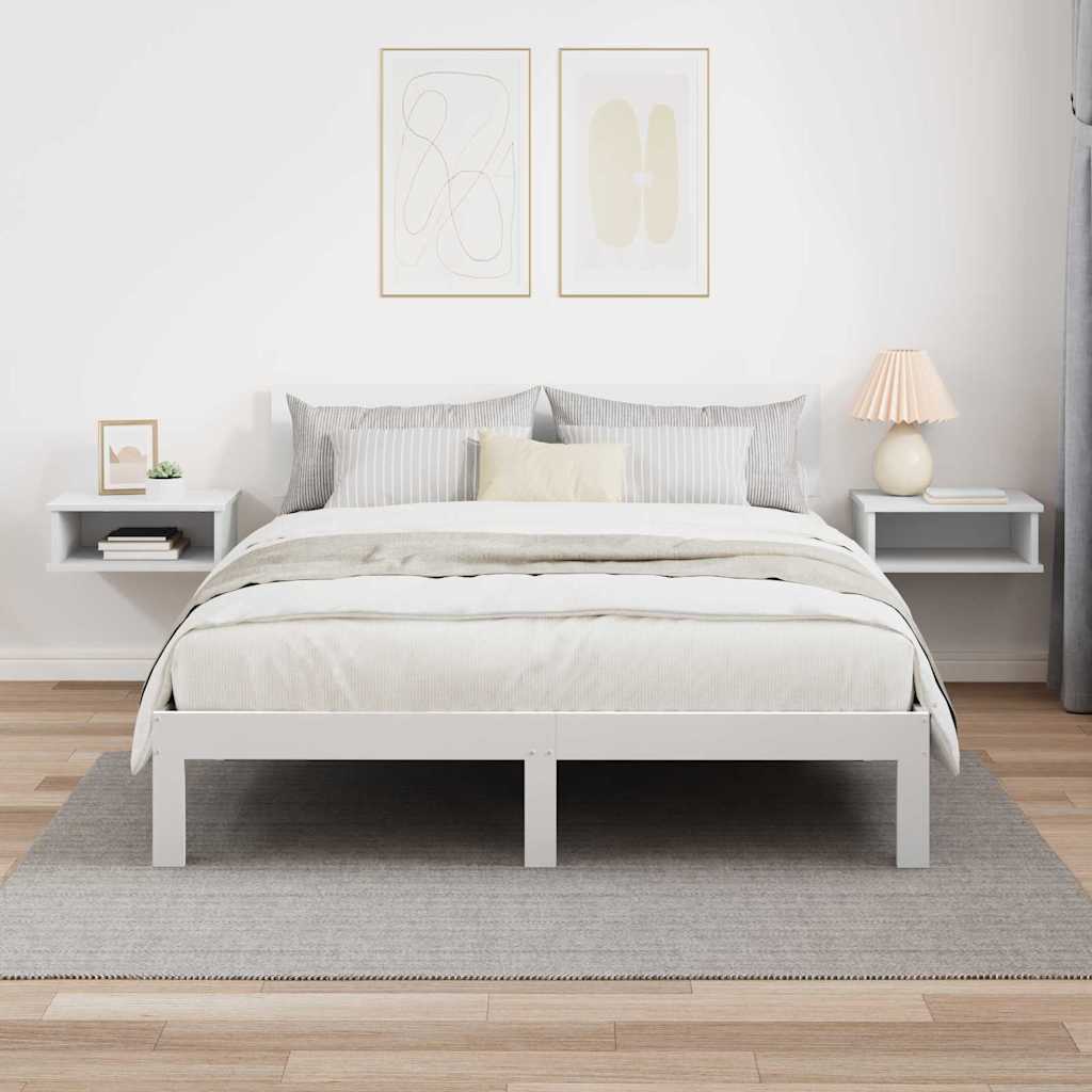 Bedside Table 2 pcs White 40 x 31 x 15 cm Engineered Wood