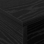 Bedside Table Black Oak 40 x 31 x 15 cm Engineered Wood