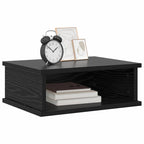 Bedside Table Black Oak 40 x 31 x 15 cm Engineered Wood
