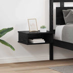 Bedside Table 2 pcs Black Oak 40 x 31 x 15 cm Engineered Wood