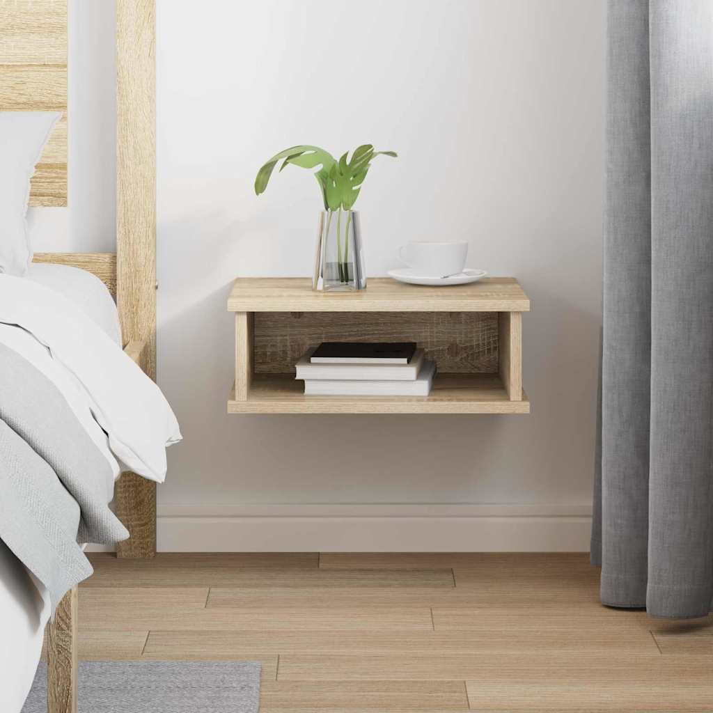 Bedside Table Sonoma Oak 40 x 31 x 15 cm Engineered Wood