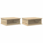 Bedside Table 2 pcs Sonoma Oak 40 x 31 x 15 cm Engineered Wood