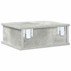 Bedside Table Concrete Grey 40 x 31 x 15 cm Engineered Wood
