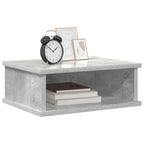 Bedside Table 2 pcs Concrete Grey 40 x 31 x 15 cm