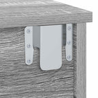 Bedside Table Grey Sonoma 40 x 31 x 15 cm Engineered Wood