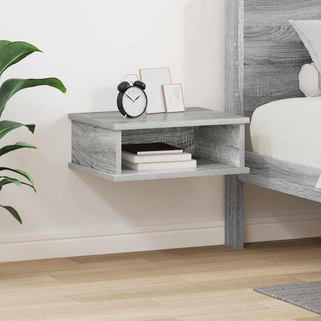 Bedside Table Grey Sonoma 40 x 31 x 15 cm Engineered Wood