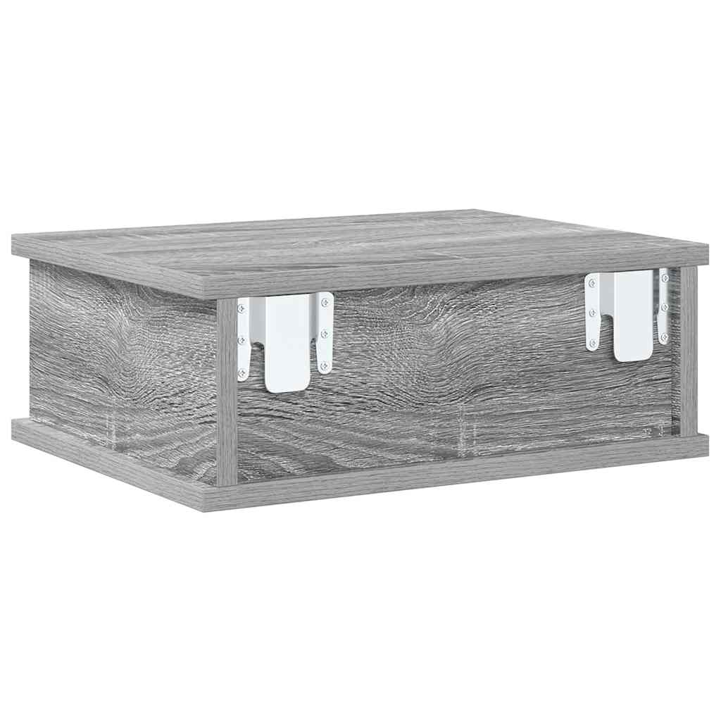 Bedside Table Grey Sonoma 40 x 31 x 15 cm Engineered Wood