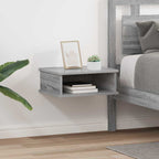 Bedside Table 2 pcs Grey Sonoma 40 x 31 x 15 cm Engineered Wood