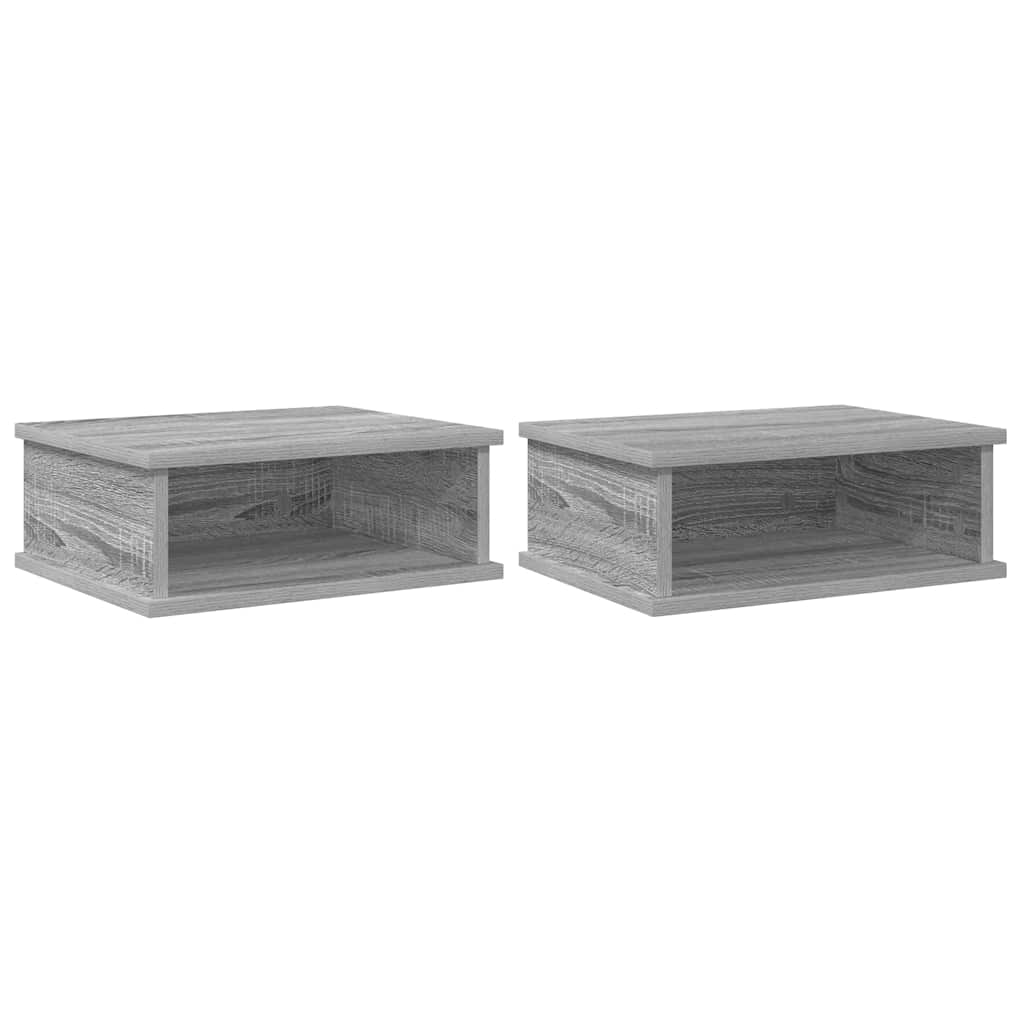 Bedside Table 2 pcs Grey Sonoma 40 x 31 x 15 cm Engineered Wood