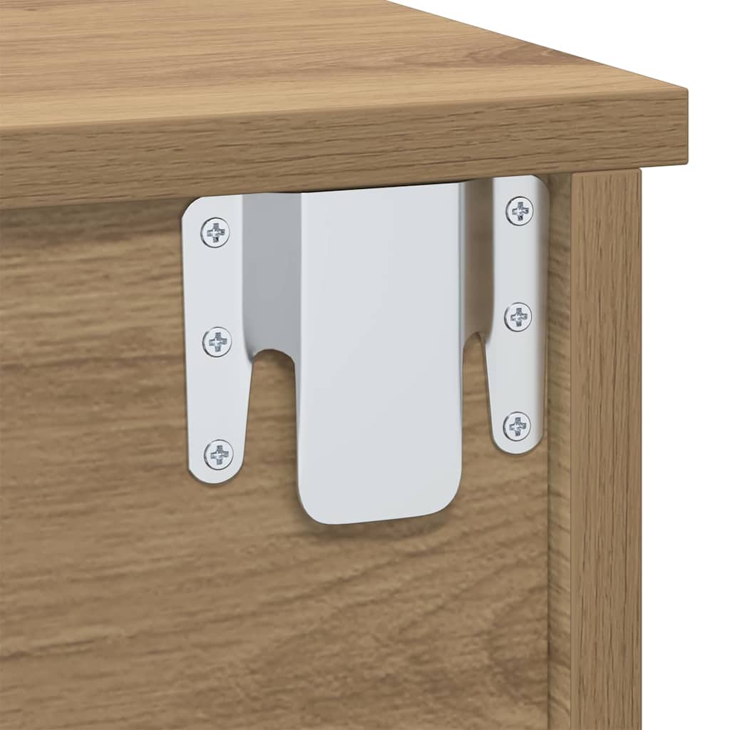 Bedside Table Artisan Oak 40 x 31 x 15 cm Engineered Wood